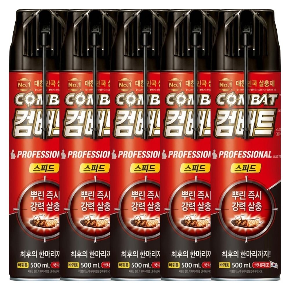 컴배트 스피드 에어졸 바퀴용 500ml X 5개