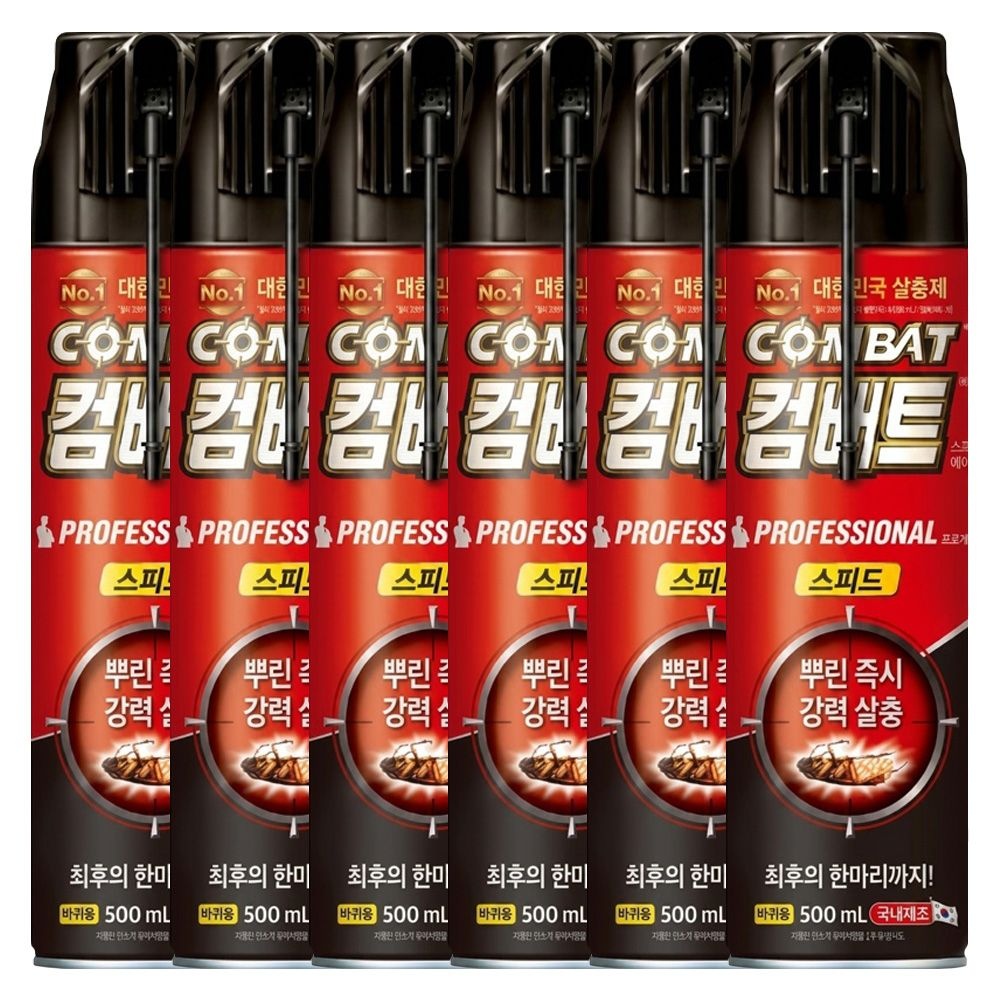 컴배트 스피드 에어졸 바퀴용 500ml X 6개
