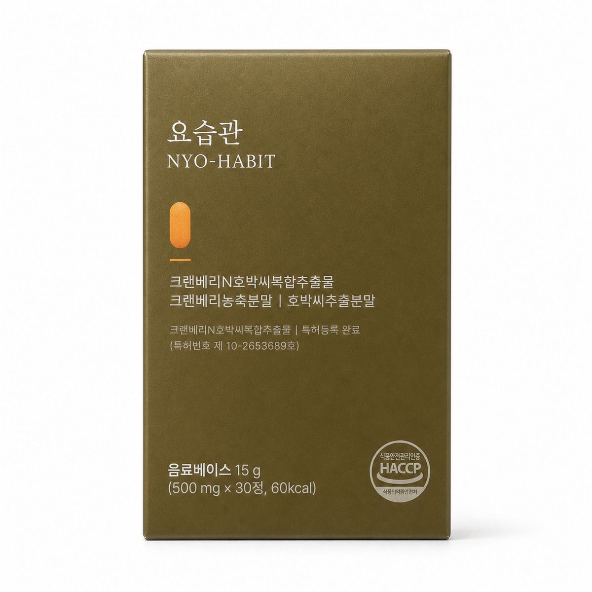 BKwell 요습관 크랜베리N호박씨복합추출물 500mg 30정 1박스