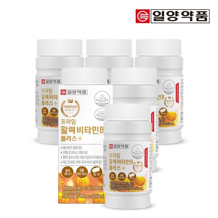 (현대Hmall) [일양약품] 프라임 활력 비타민B 60정 6박스(12개월분)
