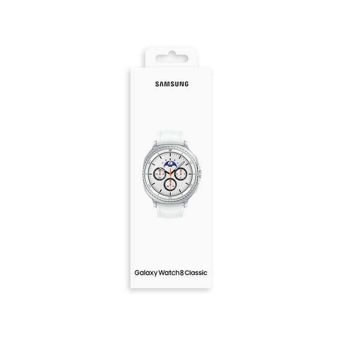 삼성전자 갤럭시 워치8 클래식 스테인리스 스틸 화이트 46mm, 블루투스 SM-L500