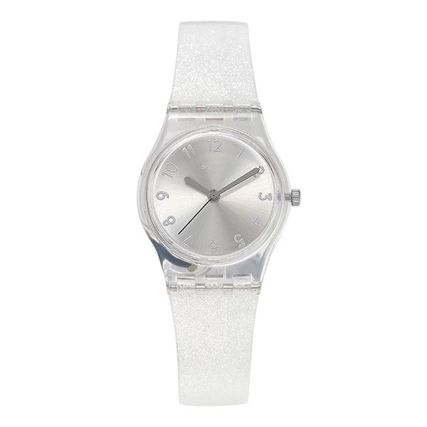 스와치 LK343E TIME TO SWATCH SILVER GLISTAR TOO 여성 우레탄시계