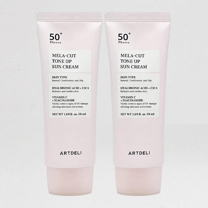 아트델리 멜라컷 톤업 선크림 50ml 2개 / SHMB