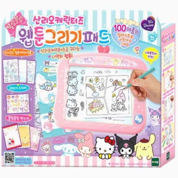 [오늘출발] 산리오 토이트론 산리오 캐릭터즈 웹툰 그리기 패드
