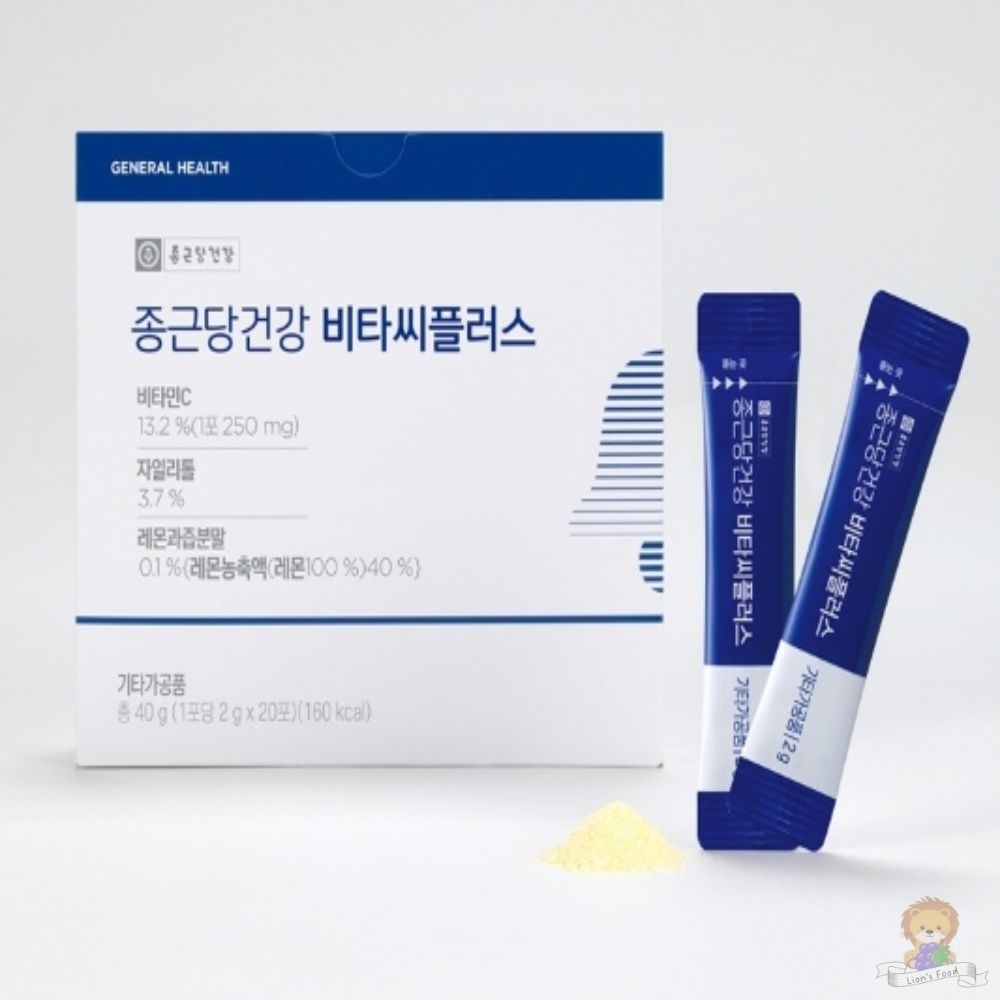 종근당건강 비타씨플러스 1포당 2G X 20포 X 1개입 수험생 맛있는비타민 먹기편한