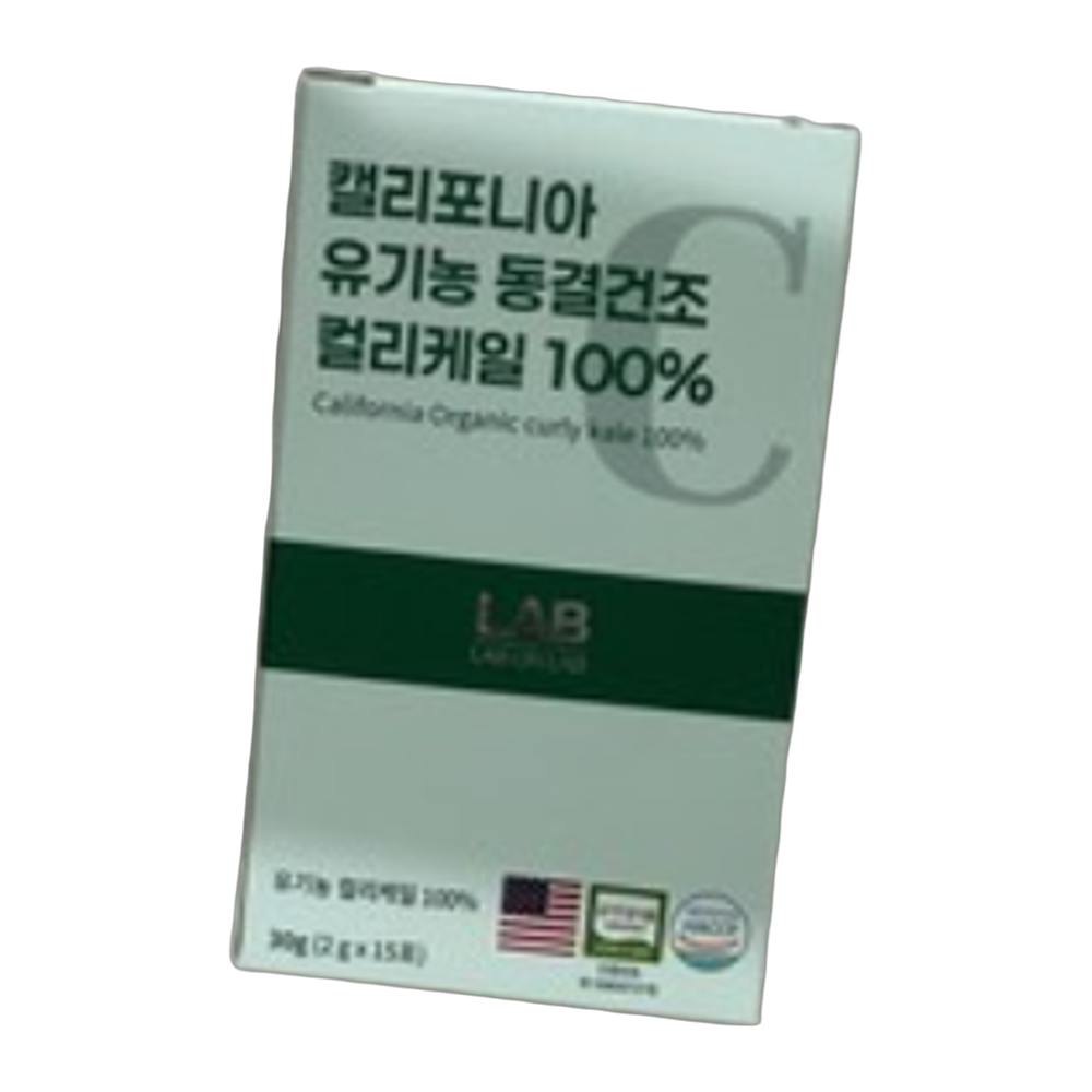 랩온랩 캘리포니아 유기농 동결건조 컬리케일 100% 2개 30g