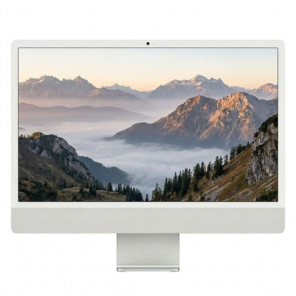 [중고] 애플 M1 24인치 아이맥 A2438 8G SSD 256G 8코어 4포트 실버