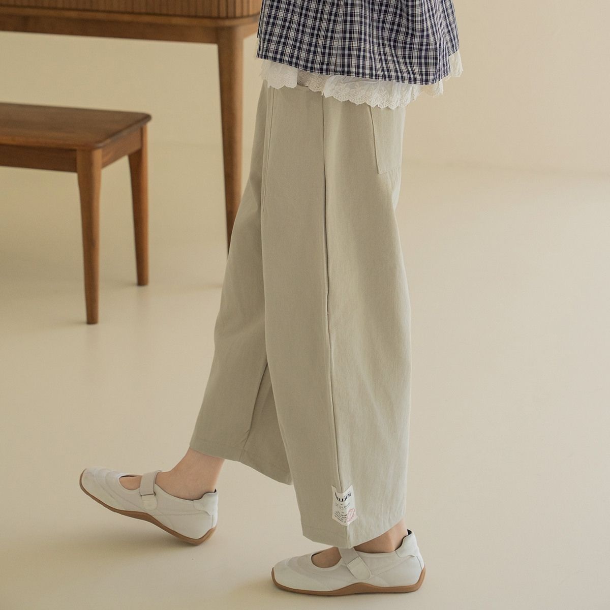 마담4060 [패션플러스][마담4060]엄마옷 마담4060 [내추럴포엠]도블코튼배기팬츠 여성 데일리 바지 -RPN2609025-