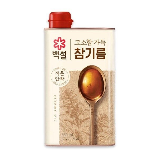 [새벽배송][우리가락]백설 고소함 가득 참기름 330ml