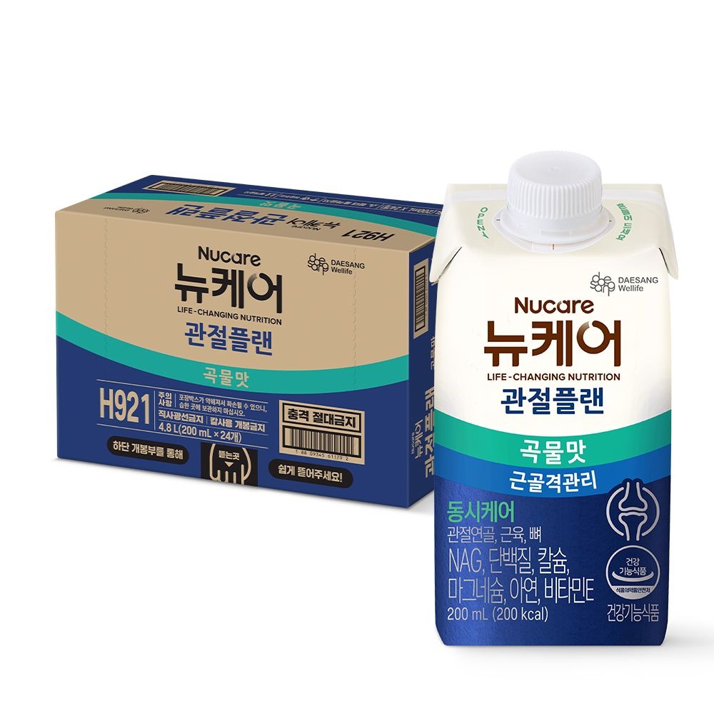 [롯데백화점] 웰라이프 [대상웰라이프] 뉴케어 관절플랜 곡물맛 200ml x 24팩