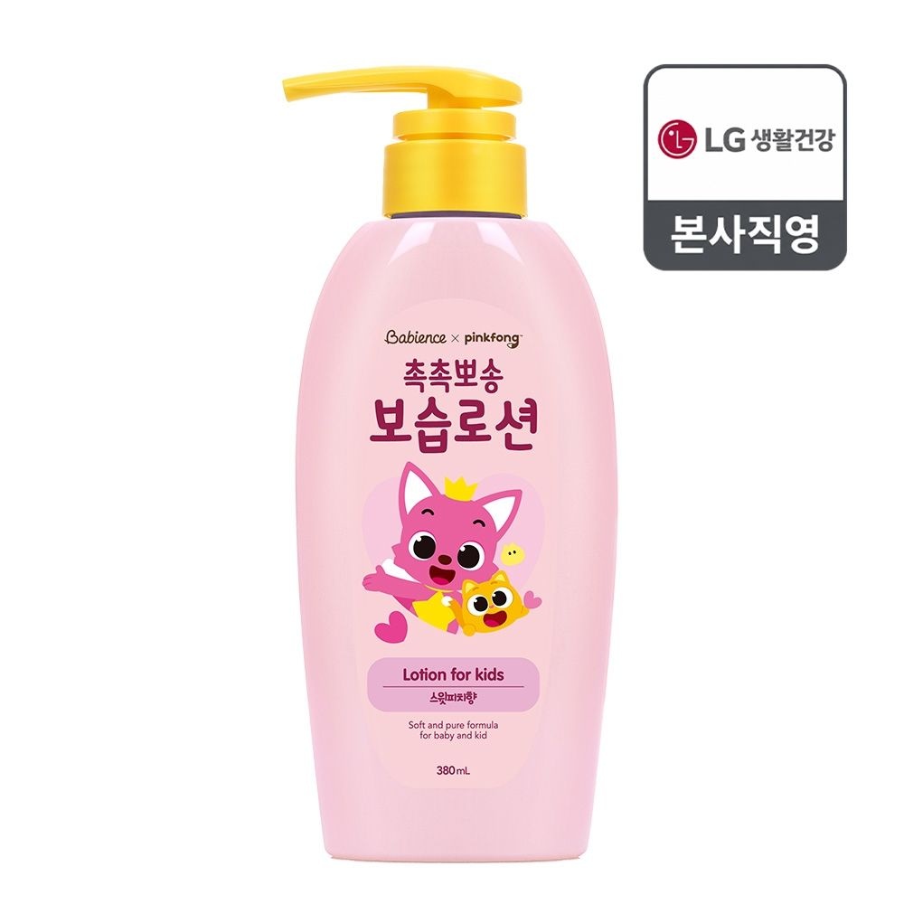 베비언스 핑크퐁 촉촉뽀송 보습로션 380ml (복숭아향)