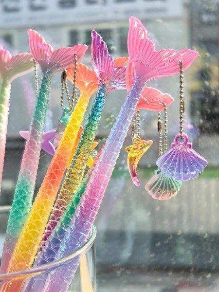 코랄머메이드볼펜 다이어리꾸미기 다꾸용품 필기도구 볼펜 선물