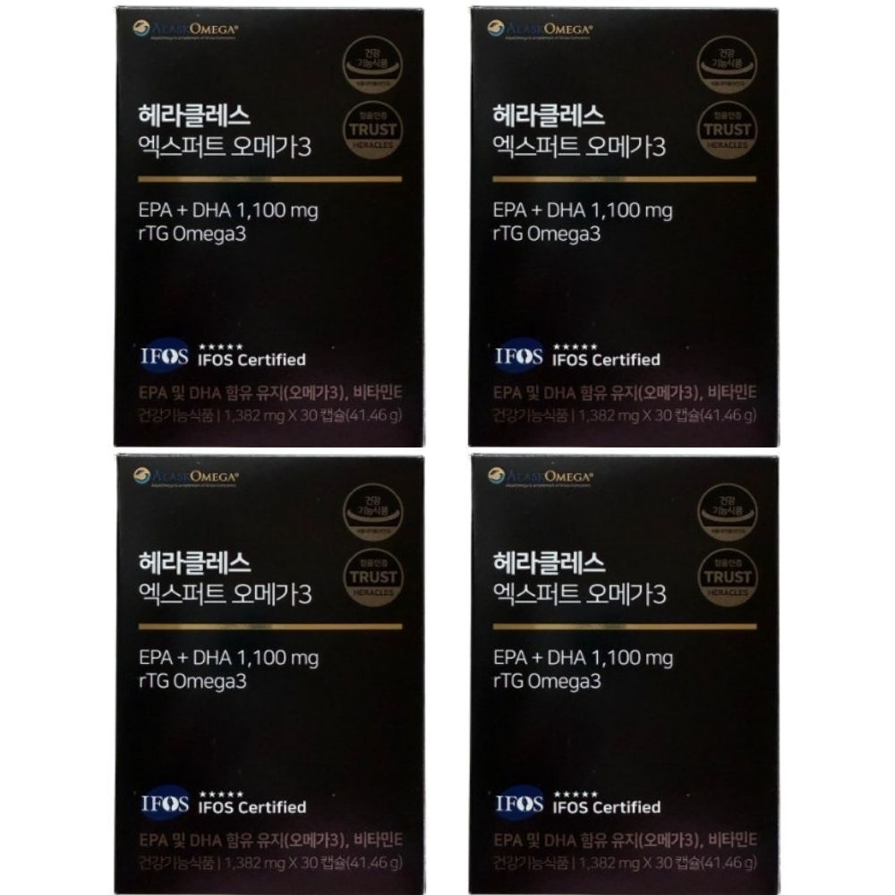 헤라클레스 엑스퍼트 오메가3 30캡슐, 4박스