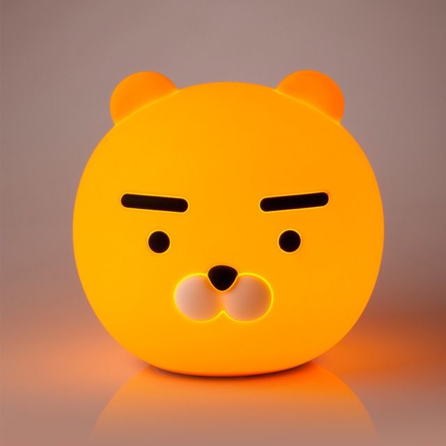 카카오프렌즈 카카오 실리콘 터치 무드등 라이언 무선 취침 수면등