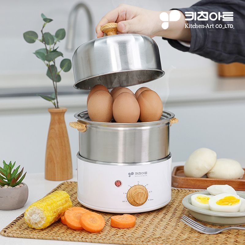 키친아트 [eTVws]키친아트 304올스텐 2단 계란찜기 KA-7014S2/NSM[35742749]