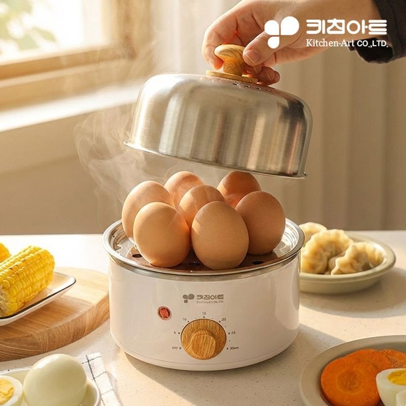 키친아트 [eTVws]키친아트 304올스텐 1단 계란찜기 KA-1577S1[35689374]