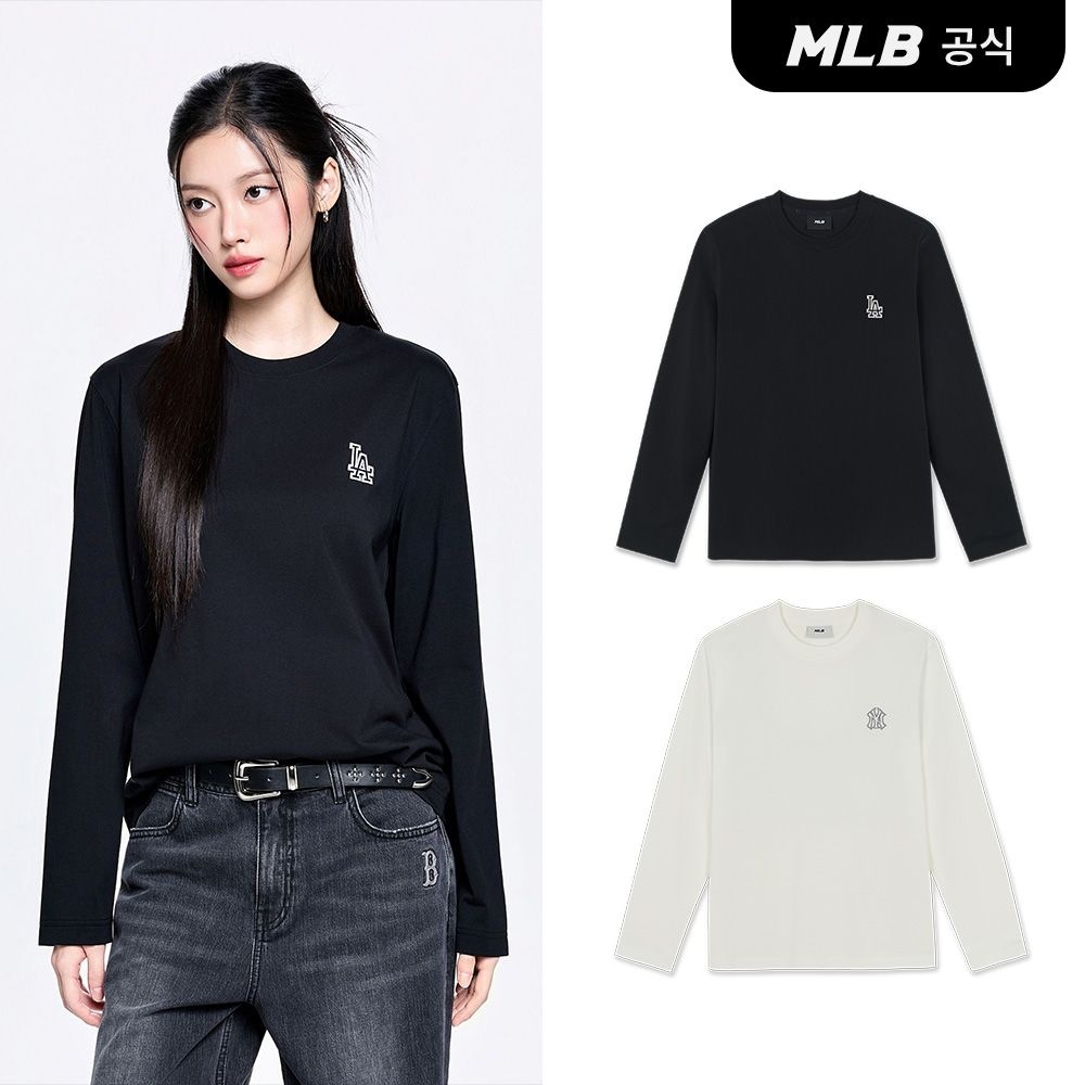 [TWS PICK][공식] 26FW 공용 베이직 스몰로고 세미오버핏 긴팔 티셔츠 (2 COLOR) 3ATSB0264