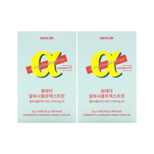 데이즈온 원데이 알파시클로 덱스트린 3g x 14포 x 2박스