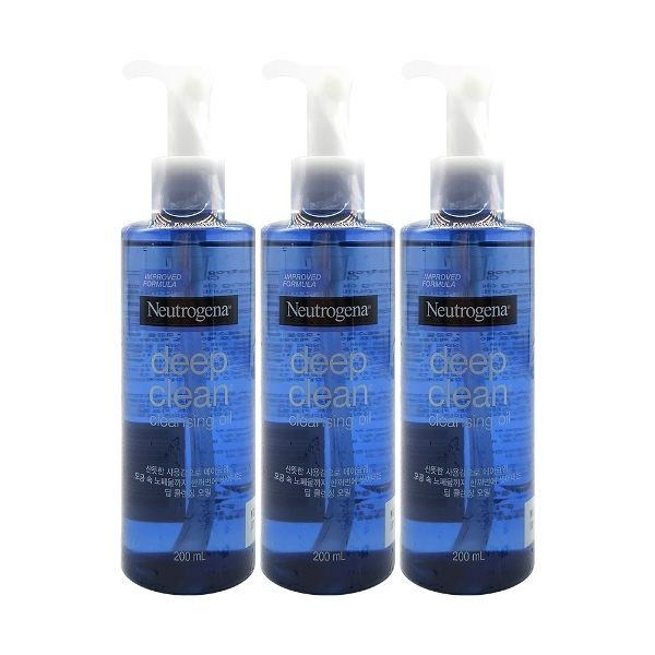 뉴트로지나 딥 클린 클렌징 오일 200ml x 3개
