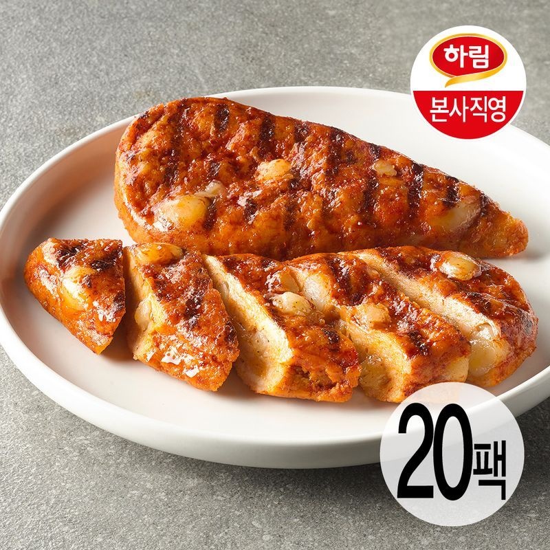 하림 (e)하림 맛닭가슴살 엽떡맛 100g 20팩[35972739]