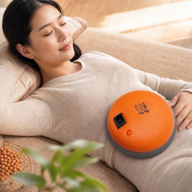 장수돌뜸 찜질기(황토볼 배 복부 허리 등 어깨 허벅지 온열 마사지기)