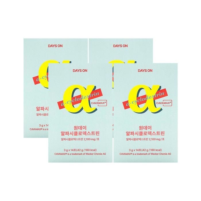 [오늘출발] 데이즈온 원데이 알파시클로 덱스트린 3g x 14포 x 4박스