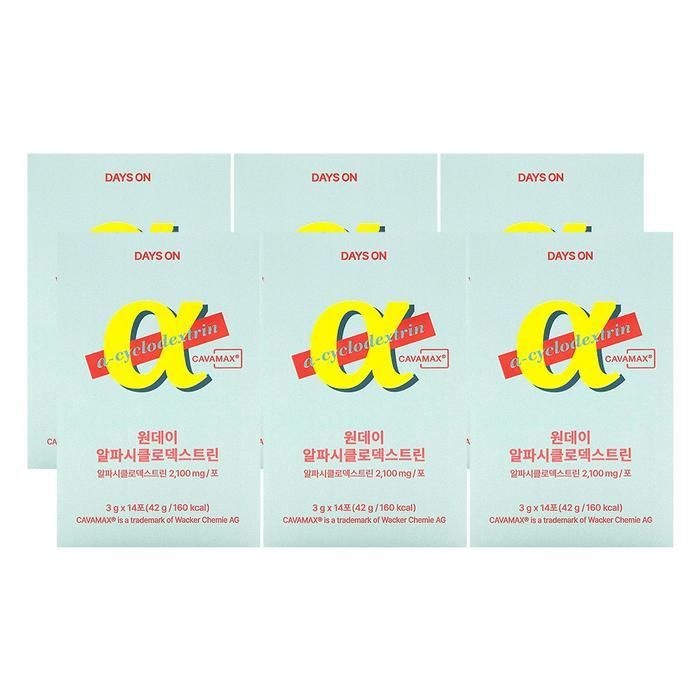 [오늘출발] 데이즈온 원데이 알파시클로 덱스트린 3g x 14포 x 6박스