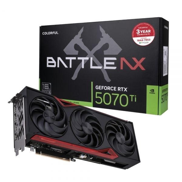 컬러풀 Colorful 지포스 RTX 5070 Ti BATTLE AX SFF D7 16GB 도우정보