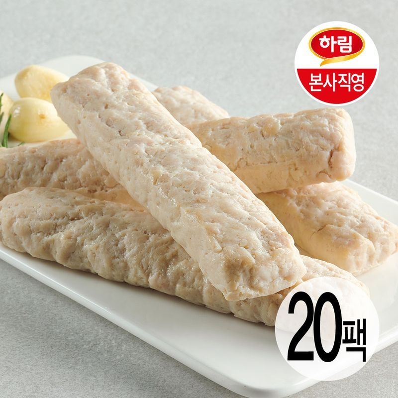 하림 (e) 하림이닭 닭가슴살 리얼바 갈릭 80g 20팩[35972725]