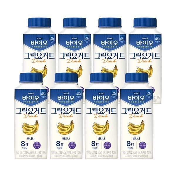 매일 [하프클럽]매일 바이오 그릭요거트 드링크 바나나 190ml 8개