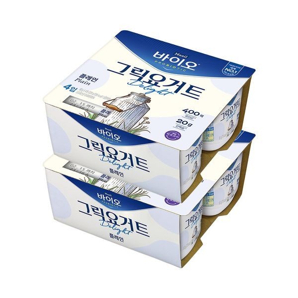 매일 [하프클럽]매일 바이오 그릭요거트 딜라이트 플레인 80g 8개입