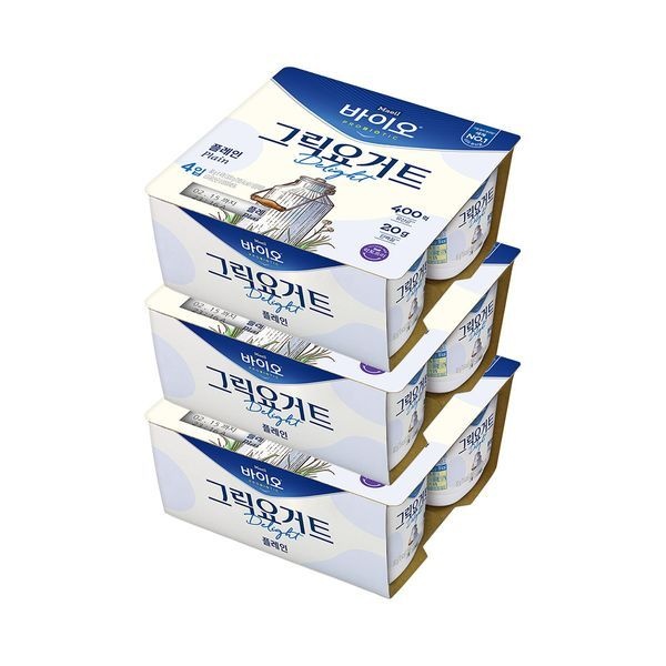 매일 [하프클럽]매일 바이오 그릭요거트 딜라이트 플레인 80g 12개입