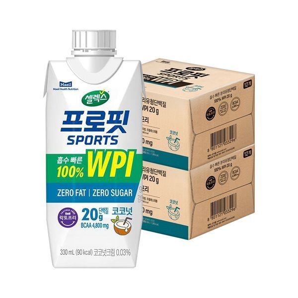 셀렉스 셀렉스 [보리보리]셀렉스 프로핏 Sports WPI 드링크 330ml 코코넛 24개