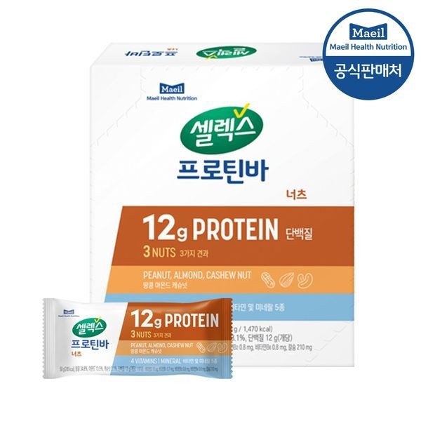 셀렉스 [하프클럽]셀렉스 프로틴 너츠바 50g 6개입 1박스