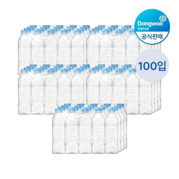 동원 [하프클럽]A 동원샘물 무라벨 생수 500ml 100개