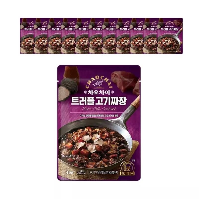 차오차이 트러플고기짜장 180g, 12개
