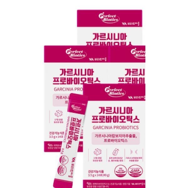 비타민마을 퍼펙트바이오틱스 가르시니아 프로바이오틱스 유산균 14포, 4개