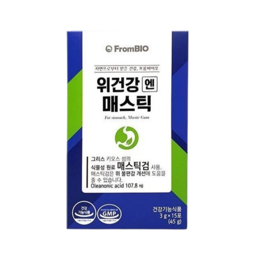 프롬바이오 위건강엔 매스틱 3g 15포 1박스