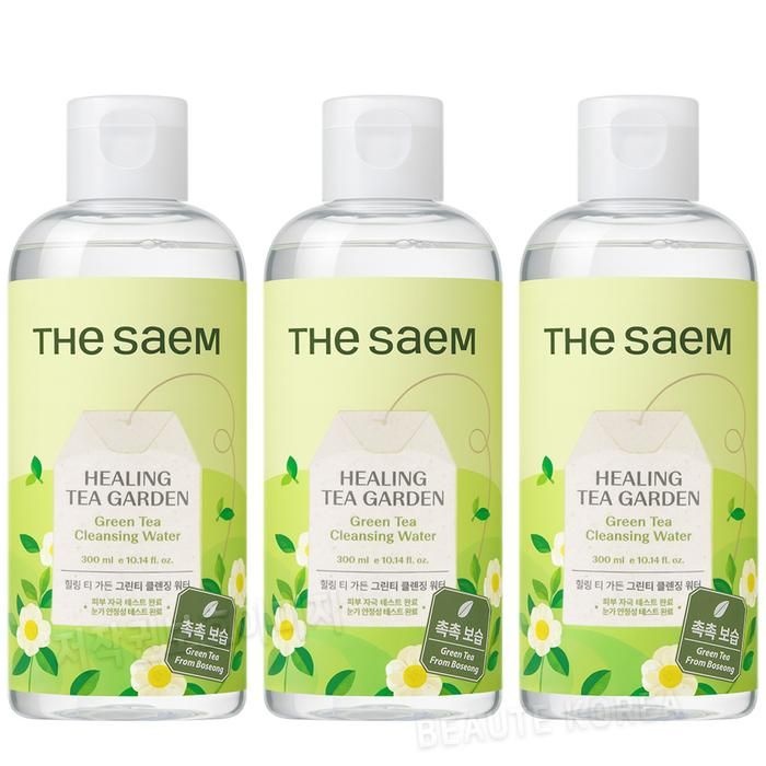 [오늘출발] 더샘 힐링 티 가든 그린티 클렌징 워터 300ml 3개