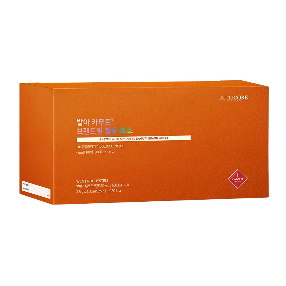 4+1 뉴트리코어 발아 카무트 브랜드밀 함유 효소 3.5g 150포