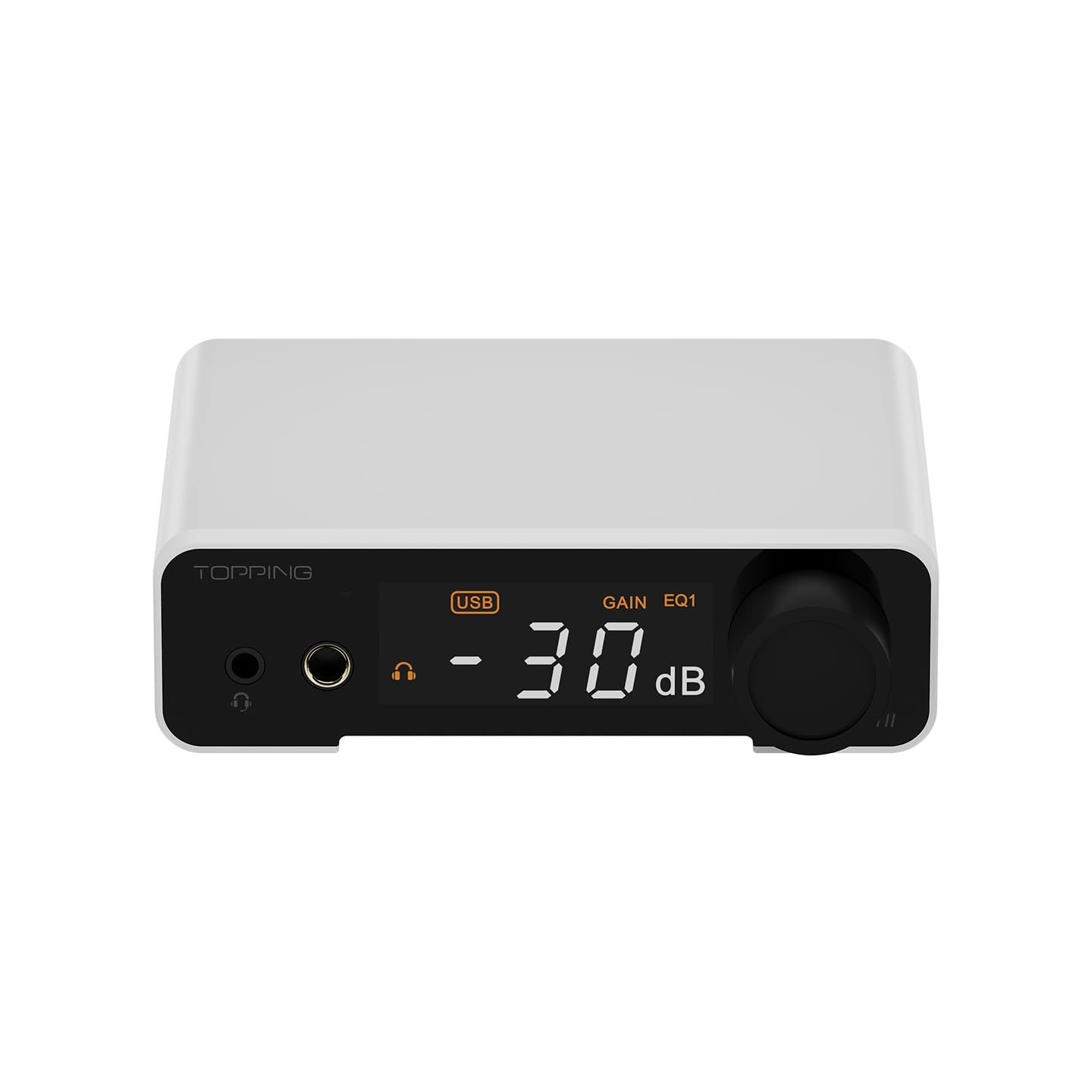 Fanmusic Topping DX1 II DAC&헤드폰 앰프 ES9039Q2M 광출력/입력 프리앰프 모드 밸런스 라인 아웃 풀 헤드폰 (화이트) DAC 칩