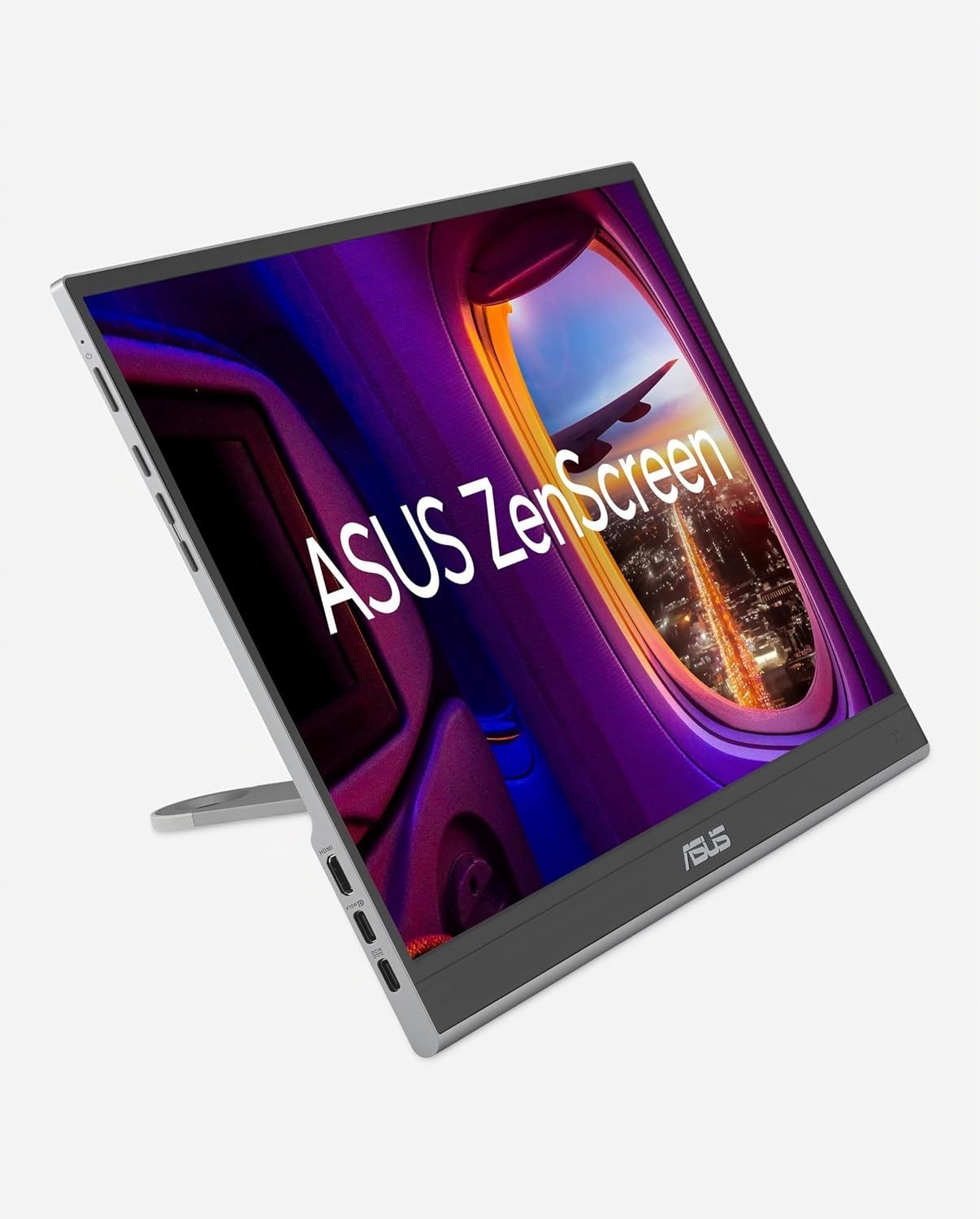 ASUS ZenScreen 16" OLED USB-C 휴대용 모니터 (MQ16AHE) – Full HD, 100% DCI-P3, 1ms, HDR-10, Mini HDMI, Eye Care, Proximity Sensor, 360°