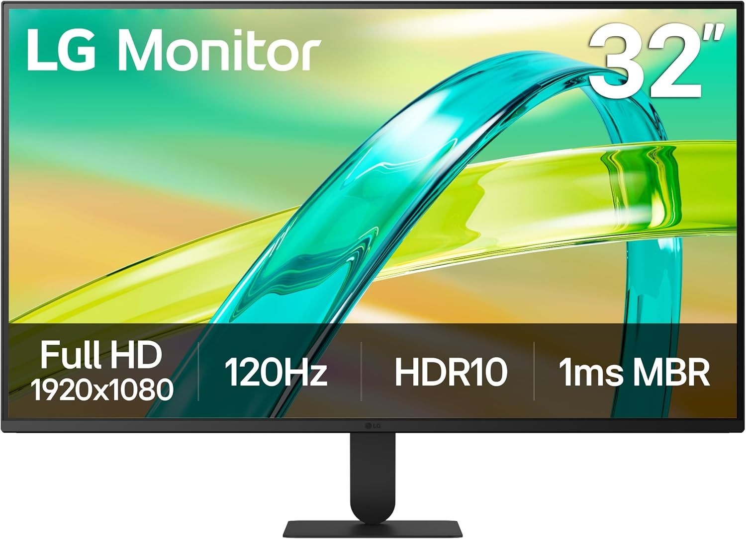 LG 32U401B-B 32인치 Full HD (1920 x 1080) 게이밍 모니터, 120Hz, HDR10, 스위치, 리더 모드, 깜빡임 방지, HDMI, 틸트 스탠드,