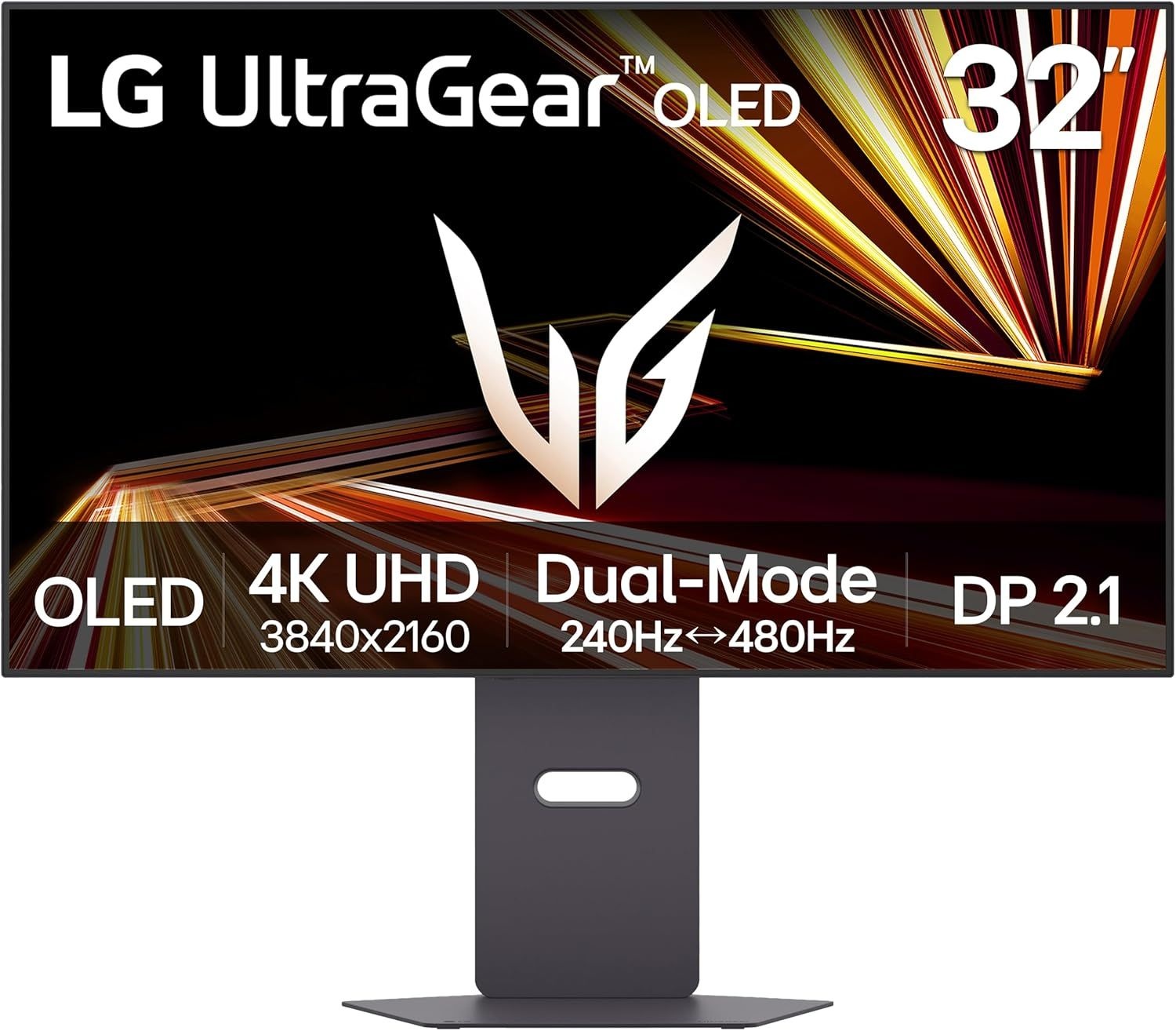 LG 32GX870A-B 32인치 Ultragear 4K UHD (3840 x 2160) OLED 게이밍 모니터, 듀얼 모드, 240Hz, 0.03ms, NVIDIA, AMD FreeSync Premium Pro, VESA