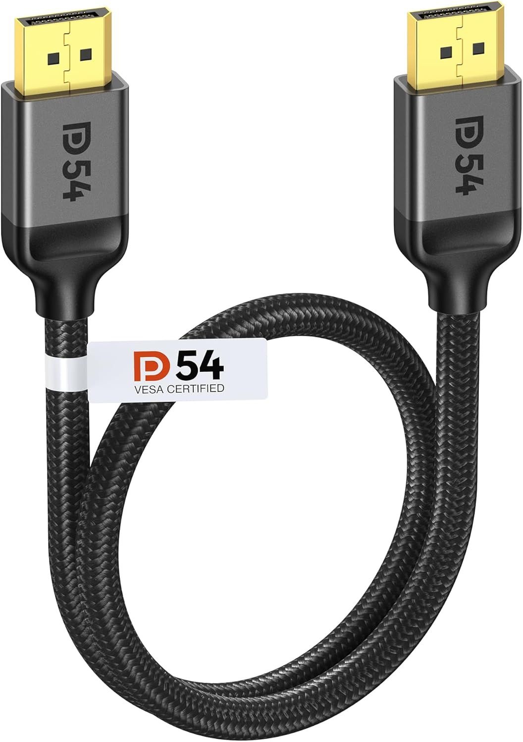 Silkland 54Gbps 16K DisplayPort 케이블 2.1, [VESA 인증] DP 6.6FT | 16K@30Hz, 8K@120Hz, 4K@240Hz 165Hz 144Hz, HDR, HDCP DSC 1.2a, 호환 1.4