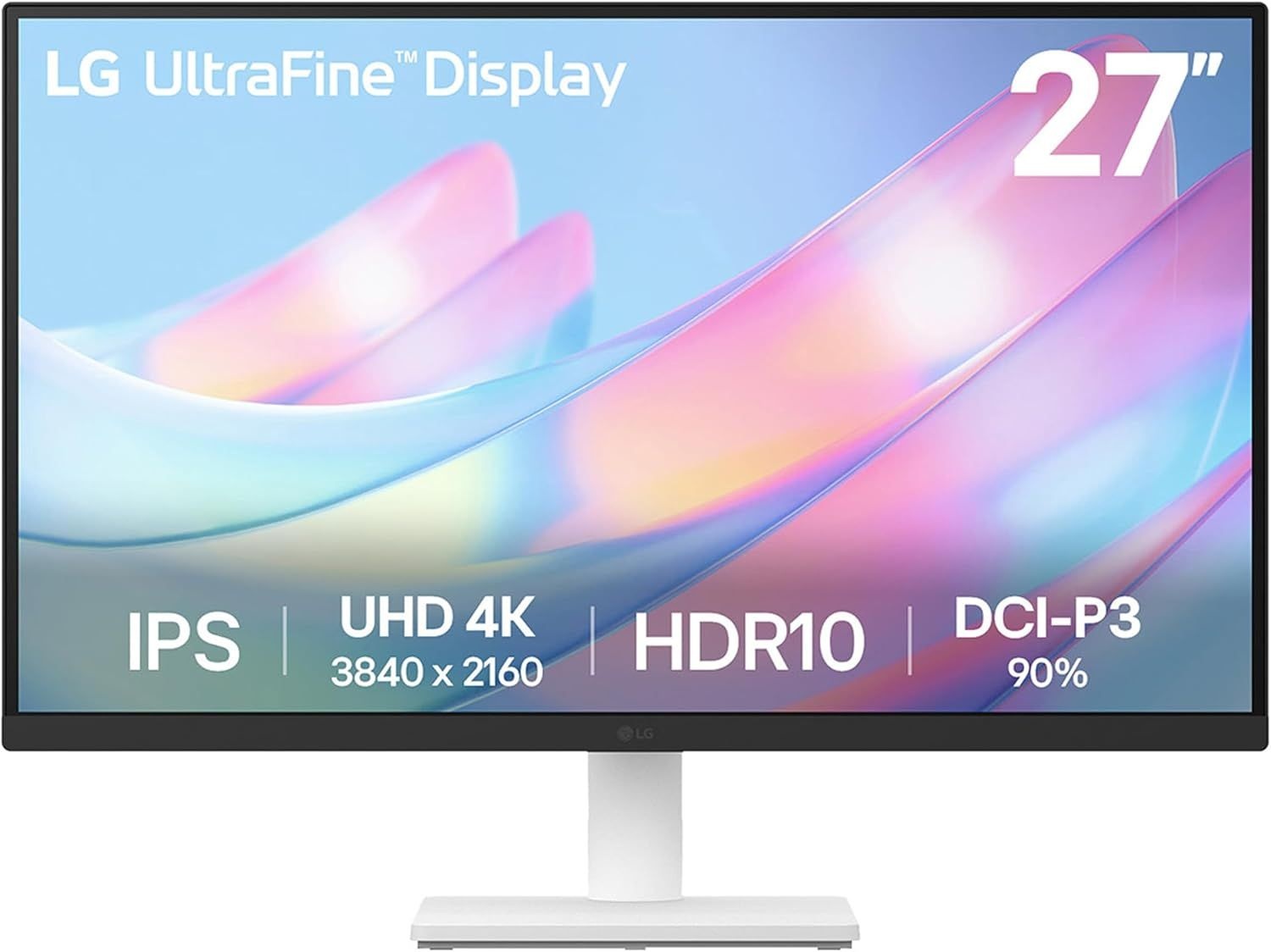 LG 27US500-W 울트라파인 모니터 27인치 4K UHD (3840x2160) HDR10 IPS 보더리스 디자인 리더 모드 플리커 세이프 스위치 앱