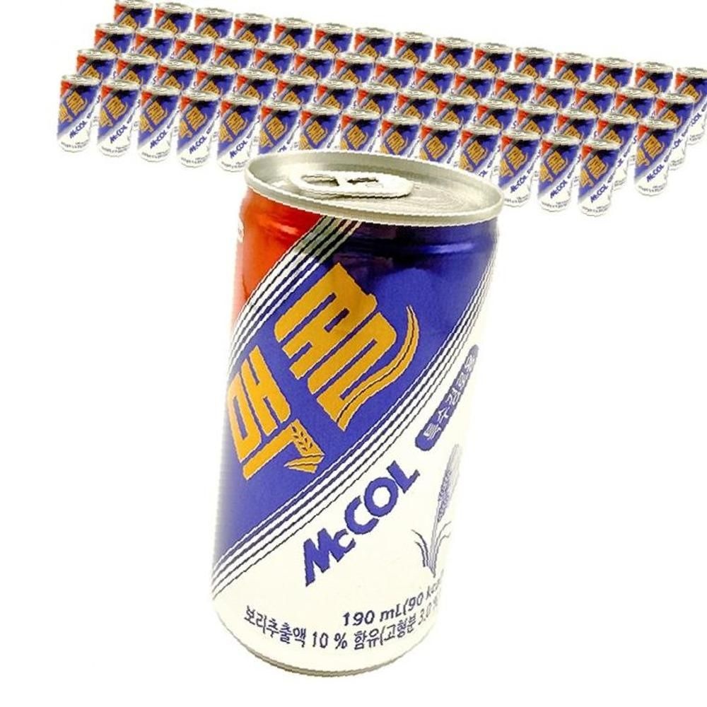 더뉴트리유통 협력사 일화 맥콜 190ml x 60캔 (30캔x2박스) 회사 단체주문 간식 탄산음료 탄산음료수