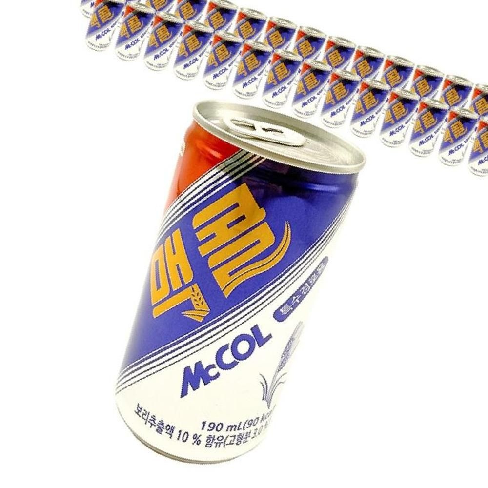 더뉴트리유통 협력사 일화 맥콜 190ml x 30캔 회사 단체주문 간식 탄산음료 탄산음료수