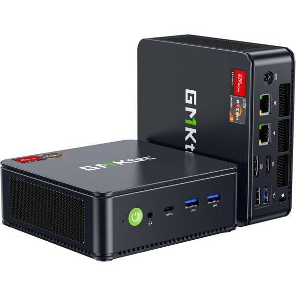 GMKtec [해외] GMKtec M6 울트라 게이밍 미니 PC 라이젠 7640HS 업그레이드된 6600H 6800U 32GB DDR5 RAM 1TB SSD 듀얼 NIC 2.5GbE LAN 사무 데스크