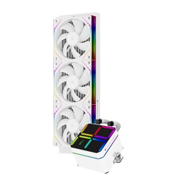 Thermalright [해외] 써멀라이트 매직 큐브 360 ARGB 블랙 수랭 CPU 쿨러 2000RPM 빌딩 블록 팬 AM4 AM5 소켓 인텔 LGA1150 1151 1200 1700 1851 호환 온